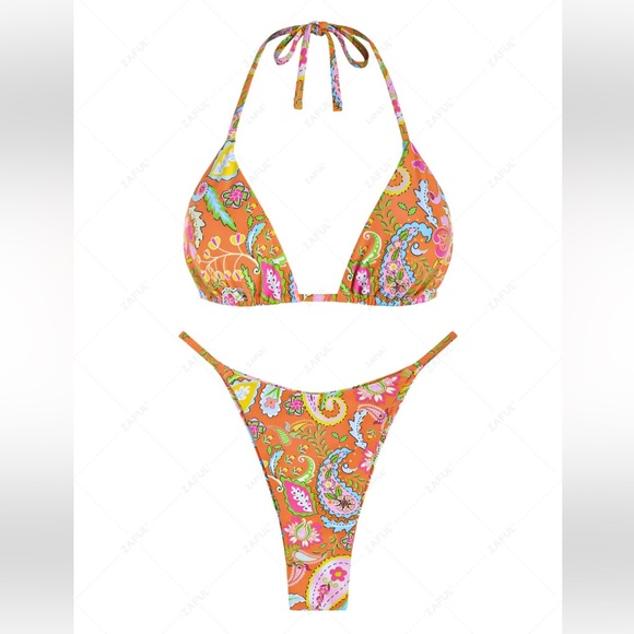 Zaful orange bikini - Picture 2 of 7